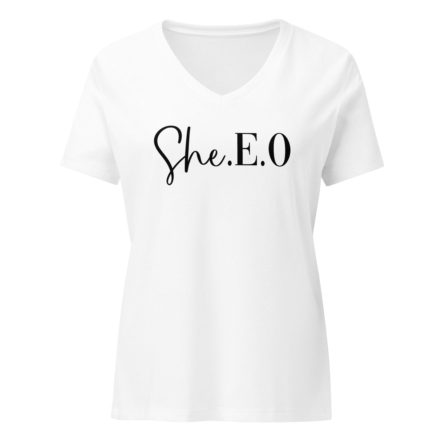 She E O Women’s Relaxed V-neck t-shirt
