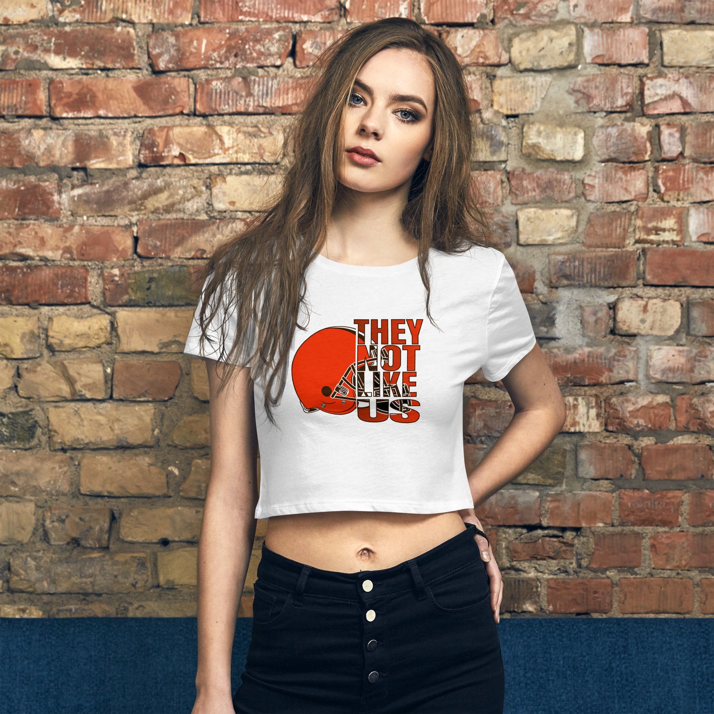 They Not Like Us Cleveland Women’s Crop Top